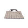 ISSEY MIYAKE Prism Polyester Tote Bag, Shopping Bag, Handbag Women's Gray & Beige BB41-AG522-03