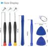 Набор для ремонта электроники, отвертка длиной 11,2 см, магнитная прецизионная отвертка, инструмент для вскрытия - (Приложения: для ремонта часов), 16 штук