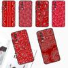 Red Bandana Paisley Funda For Huawei Nova Y70 Y90 Y91 Y60 Y61 9 10 SE 11i 8i 7i 3i 5T P40 P30 Lite P60 Pro Case