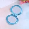 Sea Shell Shape Compact Cosmetic Mirror Pu Leather Double Sided Makeup Magnifier
