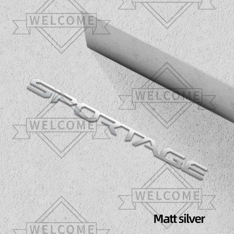 AANC1 3D Car Stickers For KIA Sportage Hybrid HEV GT Line LX EX SX Emblem Auto Body Letter Badge Trunk Decal Decoration Accessories