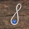 Подвеска из лазурита, ювелирное изделие из драгоценного камня ручной работы, подвеска из стерлингового серебра 925 пробы, подвеска с уникальным дизайном, ювелирный подарок для нее