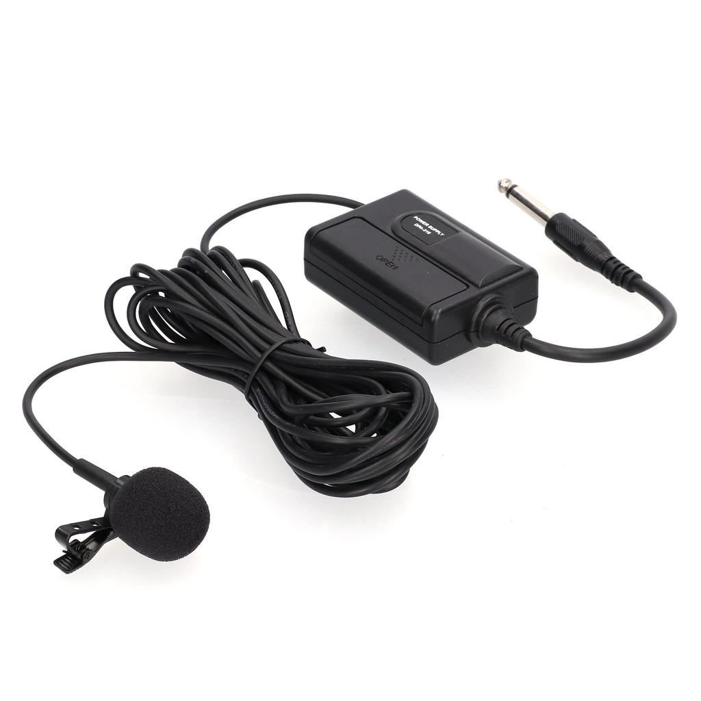 236in Wired Lavalier Microphone Clip On Lapel Condenser Mic for Signal Connection