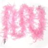 2M Colorful Feather Strips Christmas Tree Feather Decorative Strips DIY Bouquet Packaging Strips Wedding Party Decorative Strips