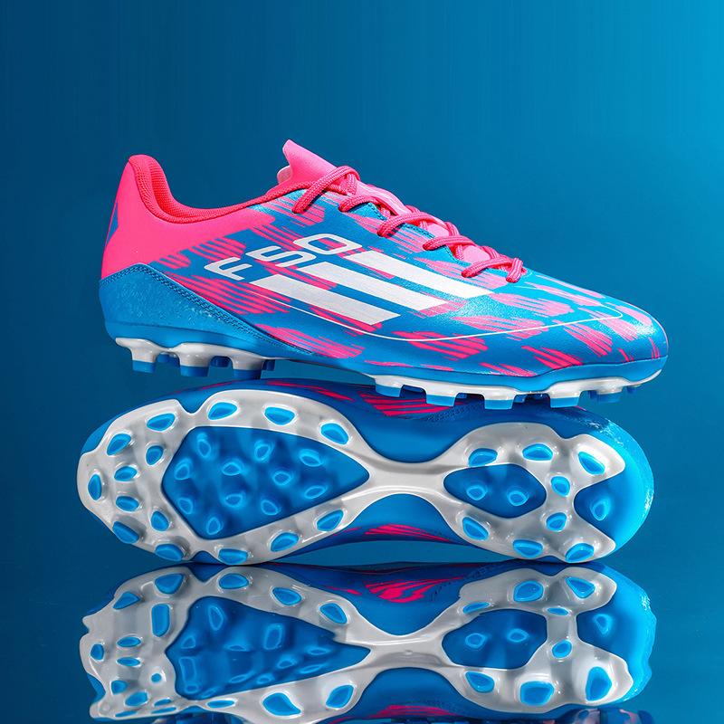 Low-top Football Shoes Men's and Women's High-top Game Sports Shoes Broken Nails Student Green Training Shoes Size 30-45