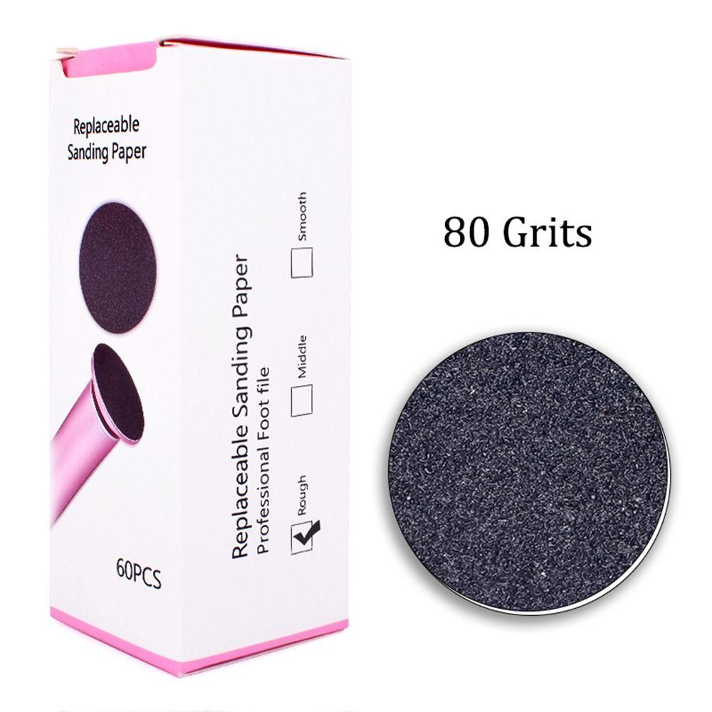 60 шт./лот, 80/100/180, сменный диск наждачной бумаги, электрическое средство для удаления мозолей на ногах