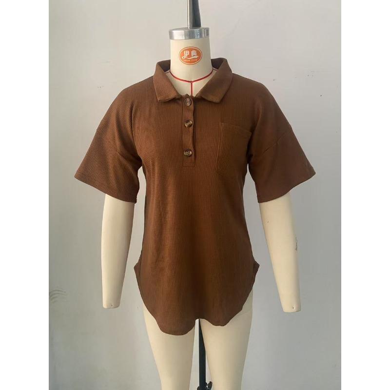 Европейская Американская Мода Весна Лето Футболки Популярные Вязаные Рубашки Топы