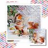 New Arrival 5D DIY Full Circle Diamond Painting "Squirrel and Bird" Embroidery Cross Stitch Home Decor Gift