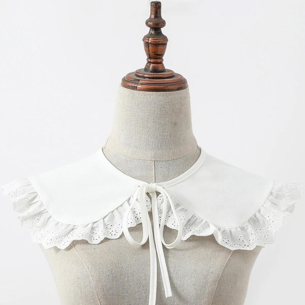 Elegant Detachable Collar Sweet Ruffled Shawl Fashion Blouse Shoulders Fake Collar All Matching