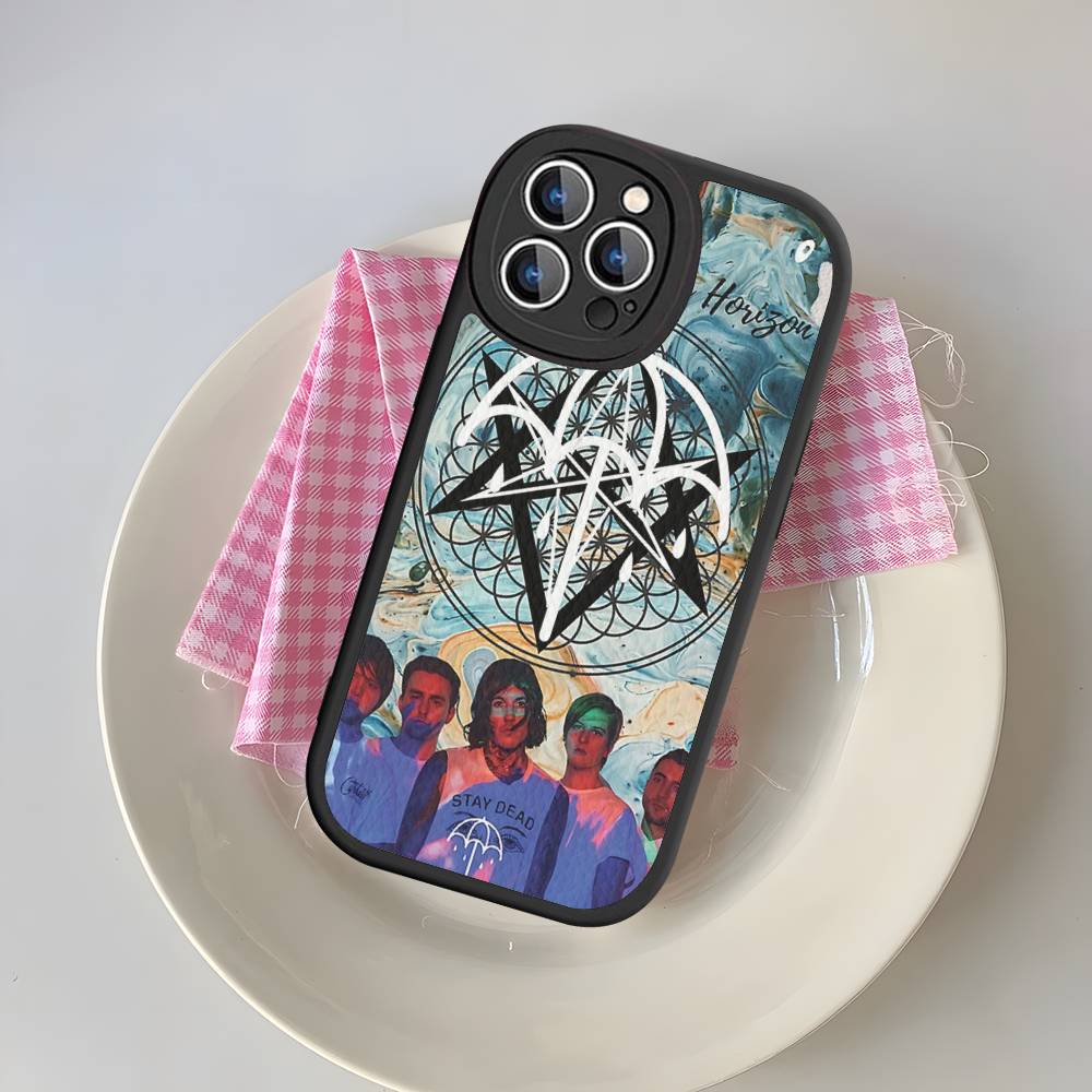 Чехол для телефона Rock Band B-Bring M-Me The H-Horizon для IPhone 16 15 14 13 12 11 Pro Max Plus Мягкая кожаная крышка
