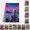 Токио Берлин Манила Рио Найроби Лиссабон городской пейзаж холст картина красочные граффити путешествия городской плакат для декора гостиной
