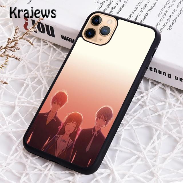 Чехол Krajews Fruits Basket аниме для телефона iPhone 14 5 SE 6s 7 8 plus X XR XS 11 12 13 pro max Samsung Galaxy S21 S22ultra