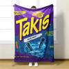 Takis Chili Яркое Мягкое Фланелевое Одеяло Ультра Уютный Плед для Кровати Дивана Путешествий Кемпинга - Подарок на День Рождения 1 шт.