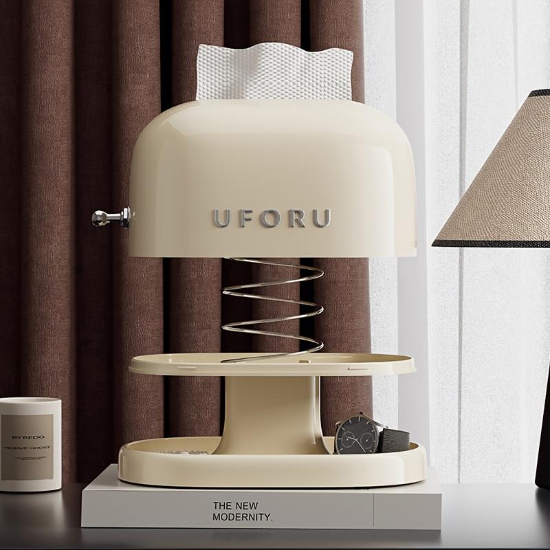 1pc Retro Tissue Box Double-layer Tissue Boxwith Storage Tray Jewelry Watch Organizer Home Living Room Desktop Napkin Container