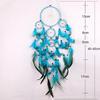 55cm White Dream Catcher Net with Feathers Handmade Wall Hanging Car Ornament Craft Home Decoration Decor Wind Chimes Dropship