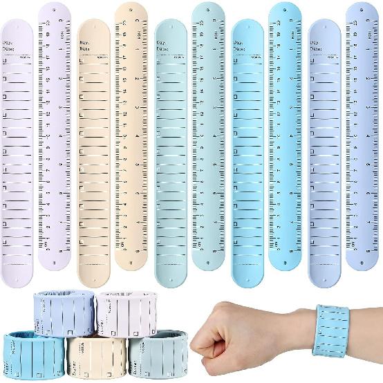 Chuangdi Silicone Nurse Slap Bracelet Reble Wearable Notepad Wristband Waterproof to Do List Memo Wrist Band Writable Erasable Strap for Planner