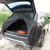 SUV Trunk Tailgate Mosquito Net Car Tailgate Sunshade With Two-way Zipper Breathable Insect-proof UV-proof SUV Trunk Curtain
