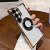 Plating Transparent Magnetic Wireless Charging Case For Samsung S26 S25 S24 Ultra S23 S22 S21 FE Note 20 Shockproof Bumper Cover