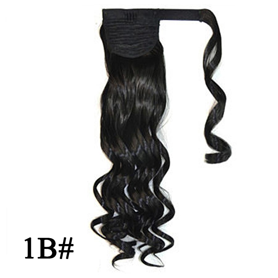 Длинный волнистый хвостик, шиньон, накладной зажим для наращивания волос, высокотемпературное синтетическое волокно, хвост, накладные волосы