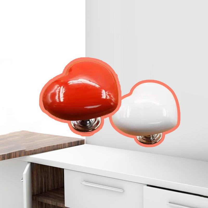 1 шт. Туалетная кнопка с пластиковой ручкой в форме сердца, декор для ванной комнаты, водяной кнопочный переключатель