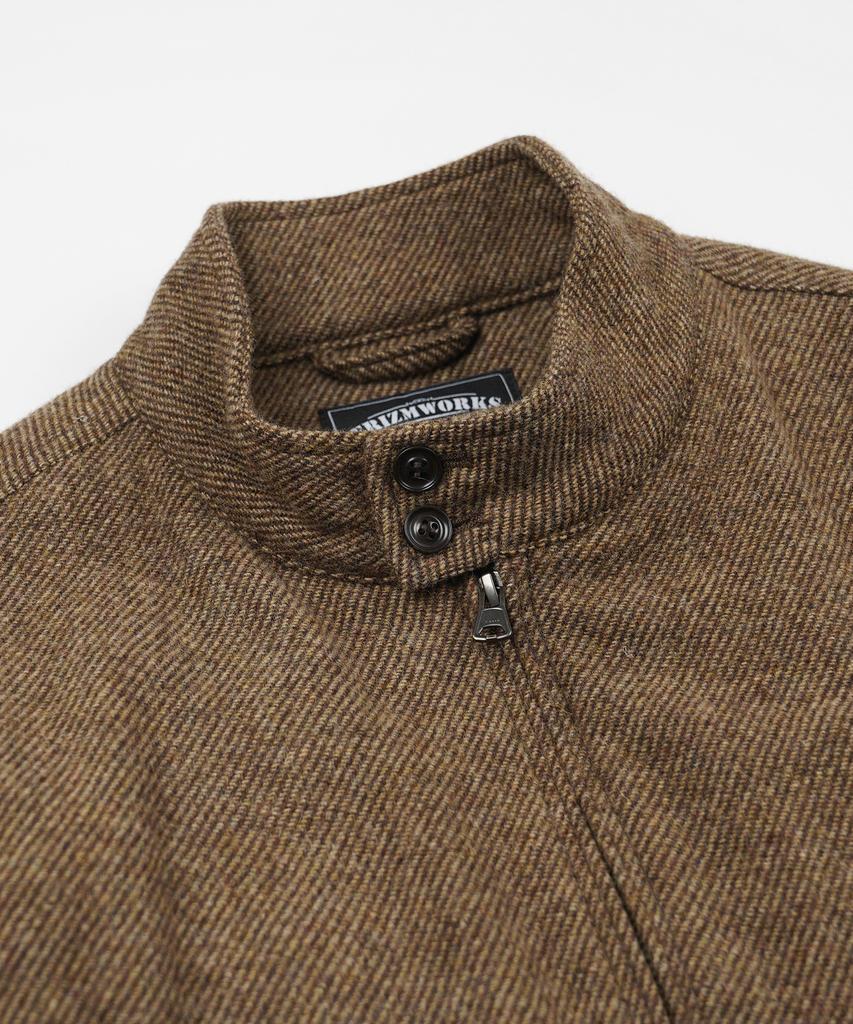 Шерстяная куртка Harrington Frizmworks _ Коричневая