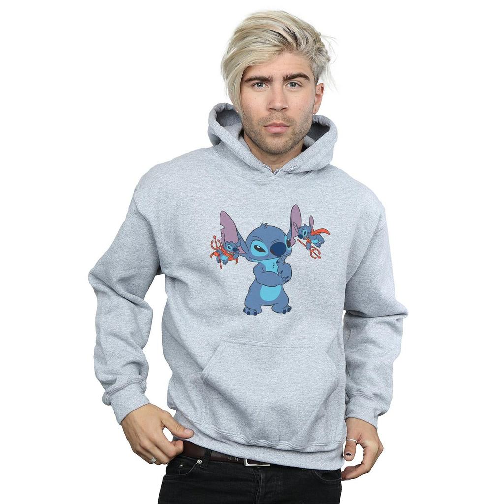 Disney Mens Lilo And Stitch Little Devils Hoodie