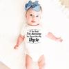 If You Think I Am Awesome You Should See My Uncle Baby Funny Romper Newborn Infant Boys Girls Bodysuit Jumpsuit