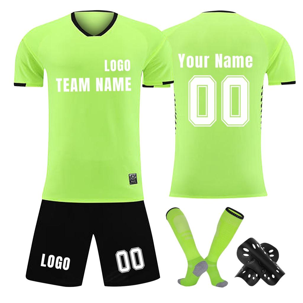 Personalised Shirts Kit Mens Girls With Name Number Custom Football Jerseys For Boys Training Suit