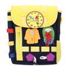 Toddler Backpack with Buckles Felt Educational Learning Activity Sensory Backpack Large Capacity