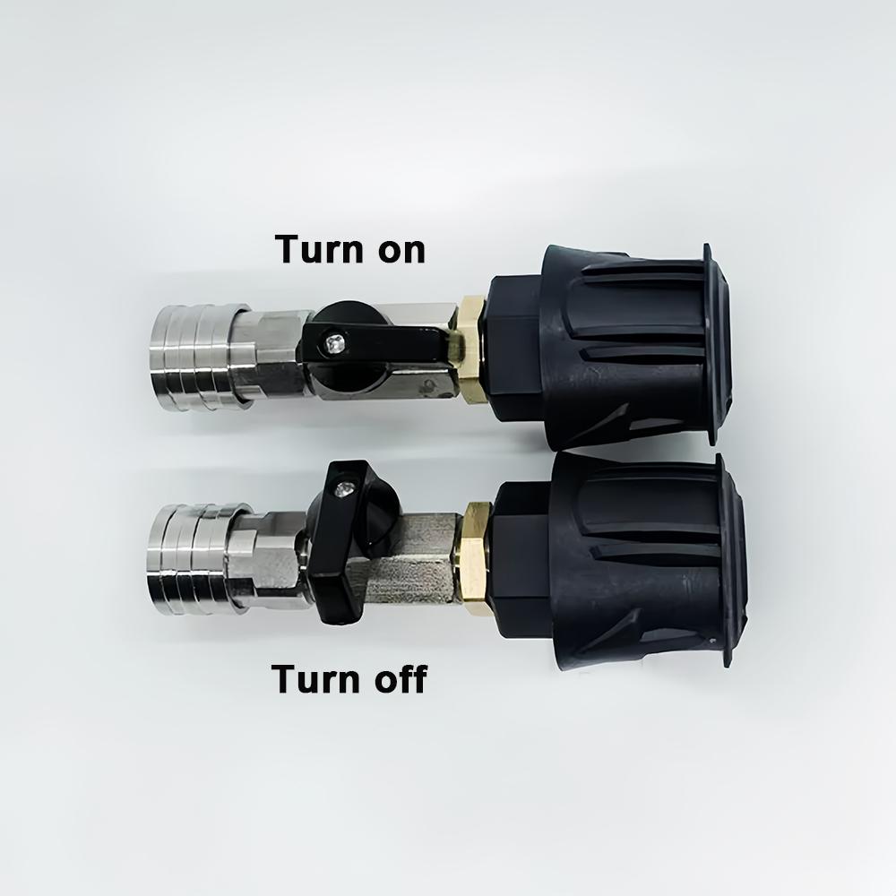 1/4 Quick Connect Stainless Steel Ball Valve Off On Switch for Karcher K2 K3 K4 K5 K6 K7 Pressure Washer Hose Water Flow Control