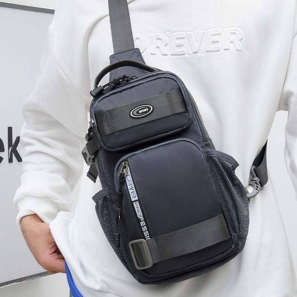 Multifunction Sports Message Bag Large Capacity Shoulder Crossbody Bag Men Chest Bag Outdoor