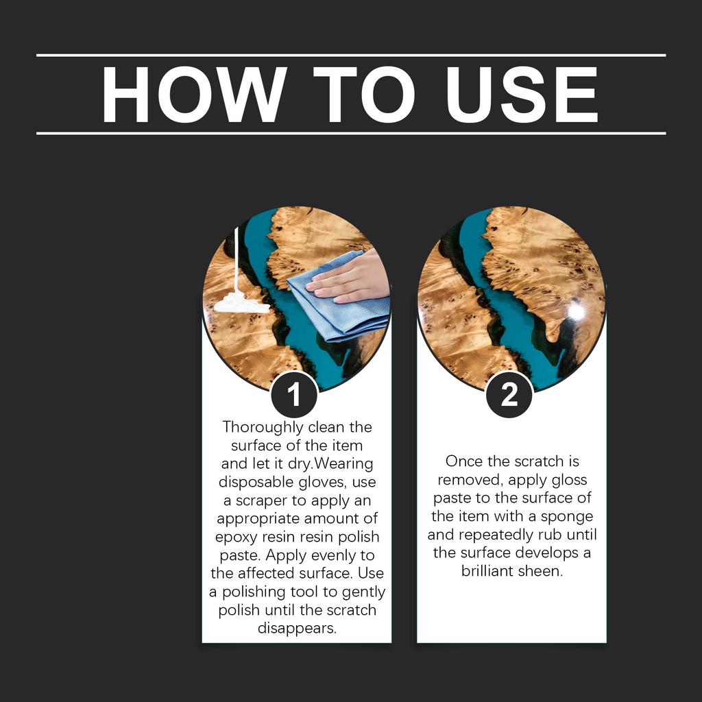 Epoxy Resin Polishing Kit Restoring Cream Is Suitable For Homeowners' Beginner Art Projects, Table Decoration, And Counter Decoration