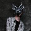Party Supplies Anime Cosplay Pros Animal Mask Deer Head  Mask Kabuki Kitsune Mask Halloween Mask