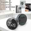 Multifunction Rotation Magnetic Digital Kitchen Timer Adjustment Big Digits Loud Alarm Countdown Large Screen LED Display Timer for Home Work