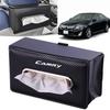 Car Tissue Case for Toyota New Tissue Holder Cover for Toyota Camry 70 Series Carbon Fiber Custom Design Sun Visor Storage Fits All Leather Easy