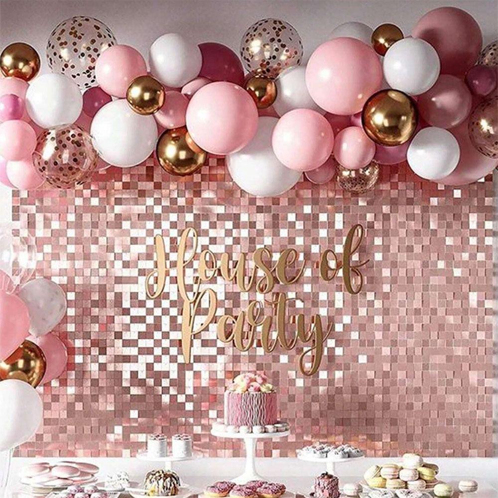 Great Event Decor Wall Background Curtain Festival Celebrations Square Sequin Panel