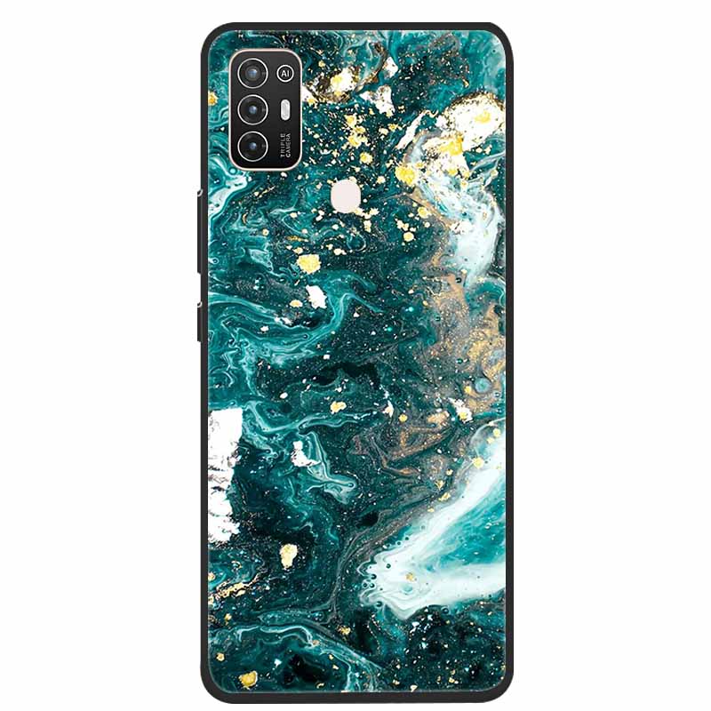 For ZTE Blade A52 / A52 Lite Case A72 4G 5G Marble Soft TPU Silicone Phone Cover for ZTE Blade A52Lite Bumper Shockproof Shell