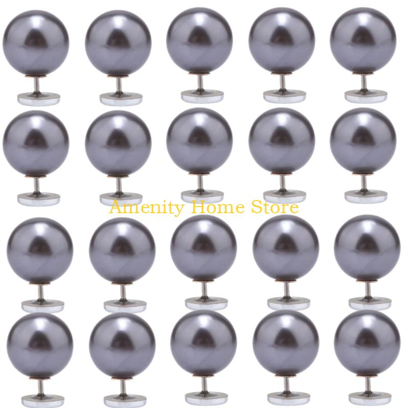 F26C Metal Pearls Pin Secure Flat Designs For Garment Decoration And Handcraft