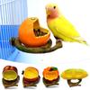 Parrot Feeder Creative Feeding Bowl Anti Mess Fruit Bowl Hanging Cage Stand For Budgerigar Lovebird Cockatiel Bird Feeders
