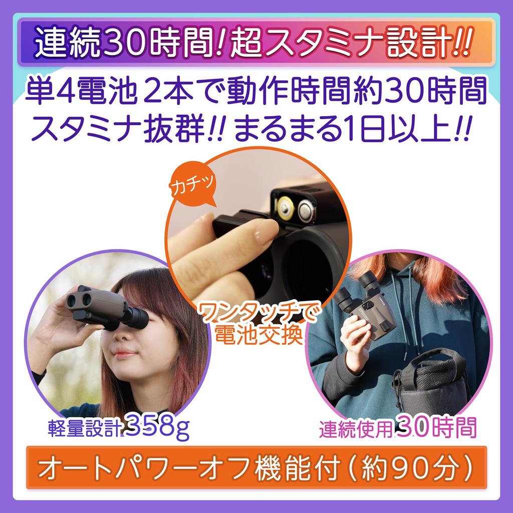 Vixen Binoculars ATERA II H10x21 Binoculars Greige 11511 Anti-vibration