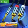 Biaz 3.5mm To Dual RCA Red & White Audio Cable for Mobile, PC, TV