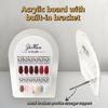 Premium Acrylic Nail Color Plate Magnet Nail Tips Display Board Comparison Color Card With Number Stickers For Nail Salon