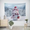 Рождественский Новый Год Милый Снеговик Узор Гостиная Спальня Украшения Гобелен