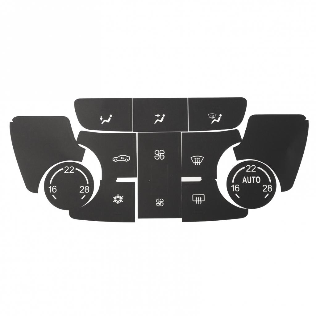 Для Buick Verano Наклейки на кнопки управления климатом кондиционера черного цвета