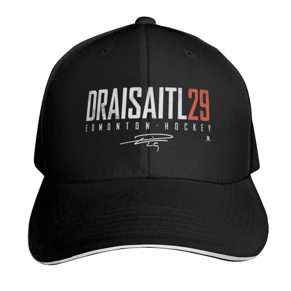 Leon Draisaitl Elite Signatures Baseball Cap Military Tactical Cap Wild Ball Hat hiking hat Golf Hat Unisex Unisex Hats Womens