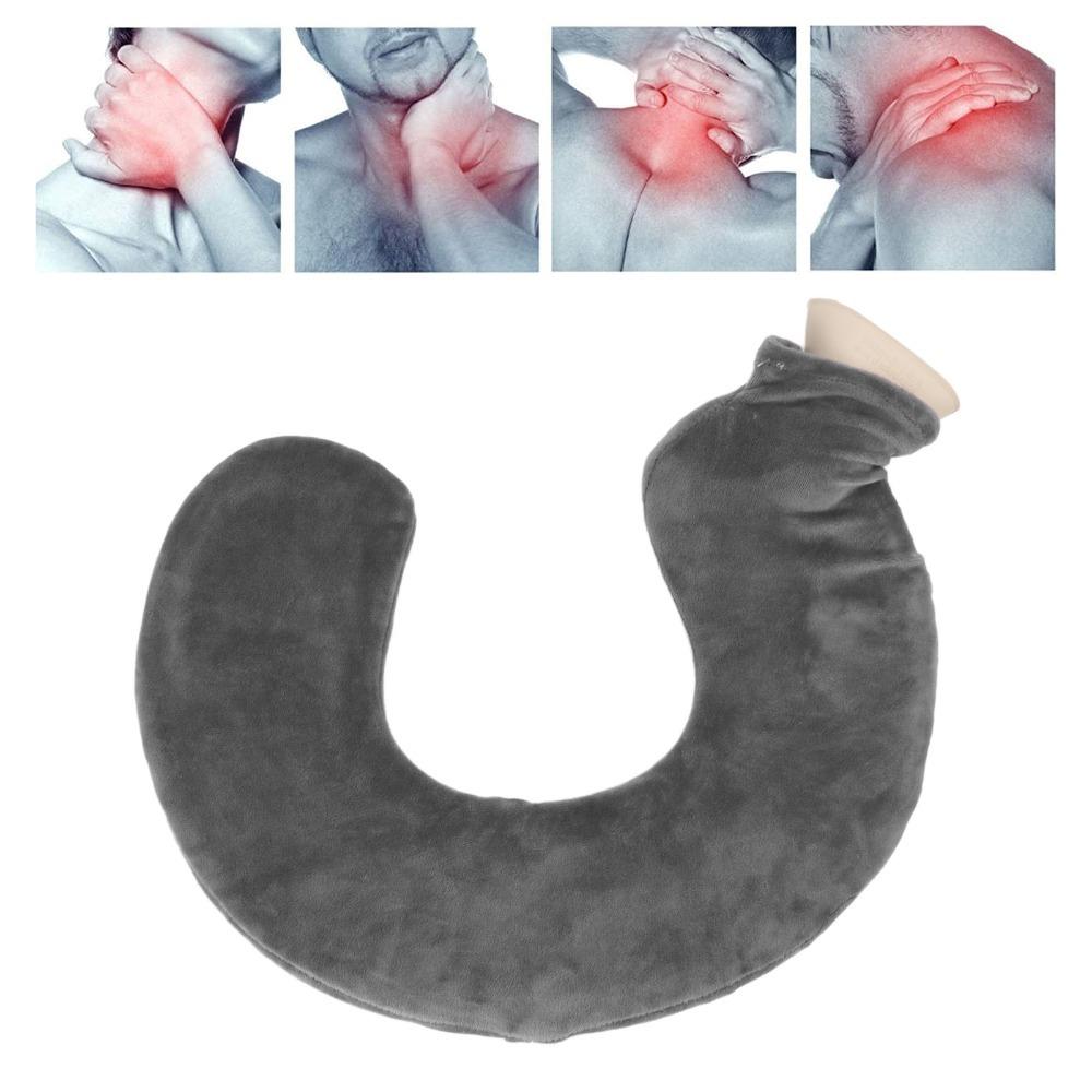 Rubber Hot Water Bag Removable Cover U Shape Warmer Portable Neck Warmer Cervical Warm
