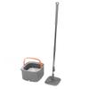 Набор из 2 ведер для швабры с вращающейся на 360 градусов микрофибровой шваброй для сухой и влажной уборки пола