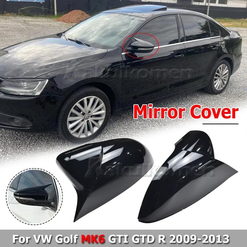 Rearview Mirror Cover Caps For VW MK6 Golf 6 GTI 2009-2013 Rear View Mirrors Case Tools Trim Holder Car Accessories