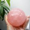 Star Rose Quartz Crystal Natural Carefully 88mm 878g Natural Crystal Raw Feng Good Love and Relationship Guardian Home New Ornament [TANAKA YA] Ball,