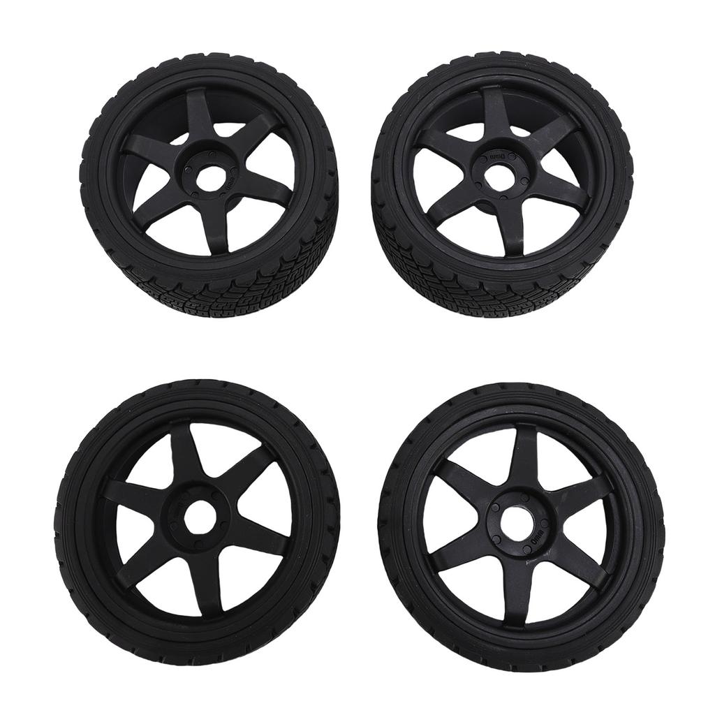 4pcs 1 7 1 8 RC Rally Car Tires Wheel Rims Sturdy Plastic Fashionable 17mm RC Rally Racing Tyres Replacement for ARRMA